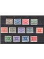Libia 1934 Segnatasse soprast. serie n° 12/24 Cat. € 360 (*)