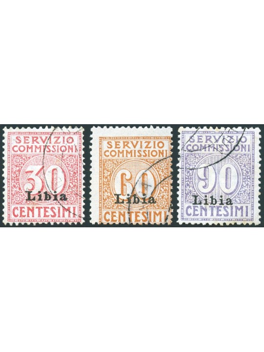 Libya 1915 Commission Service series no. 1/3 Cert. Biondi Cat. € 1,000 (U)