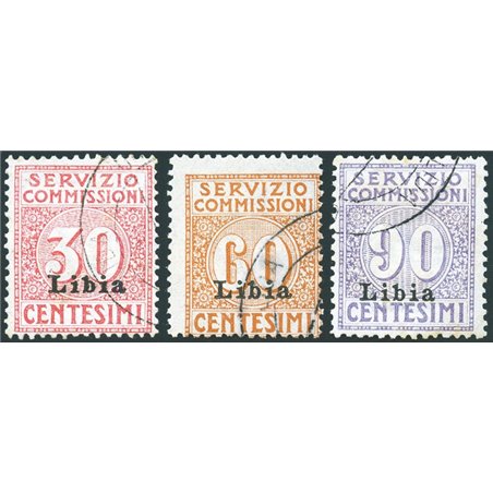 Libia 1915 Servizio commissioni serie n° 1/3 Cert. Biondi Cat. € 1.000 (U)