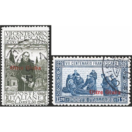 Oltre Giuba 1926 St Francis series no. 24/28 CiBaFil certificate Cat. €500 (U)