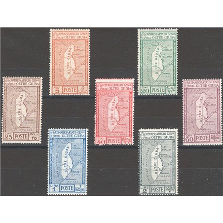 Oltre Giuba 1926 Annessione serie n° 29/35 Cat. € 40 (**)