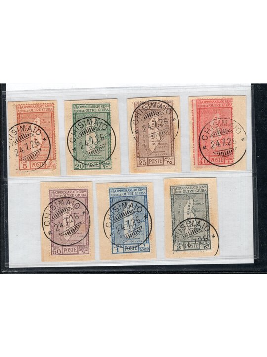 Oltre Giuba 1926 Annexation series no. 29/35 Cat. €325 (U/Fr)