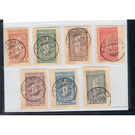 Oltre Giuba 1926 Annessione serie n° 29/35 Cat. € 325 (U/Fr)