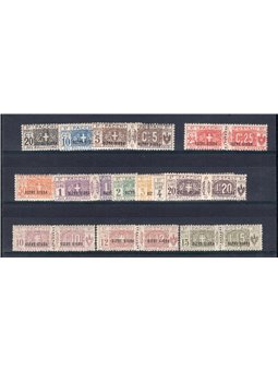 Oltre Giuba 1925 Pacchi postali soprast. serie n° 1/13 Cert. Biondi Cat. € 3.000 (**)