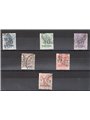 Oltre Giuba 1925 Segnatasse vaglia soprast. serie n° 1/6 Cert. Biondi Cat. € 2.500 (U)