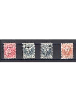 Somalia 1916 Croce Rossa serie n° 19/22 Cert. Biondi Cat. € 1.250 (**)