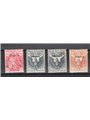 Somalia 1916 Croce Rossa serie n° 19/22 Cert. CiBaFil Cat. € 500 (*)