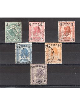 Somalia 1922 Soprast. serie n° 24/29 Cert. CiBaFil Cat. € 275 (U)