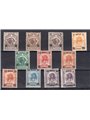 Somalia 1923 Elephants and Lions overprint series no. 34/44 Cat. €800 (**)