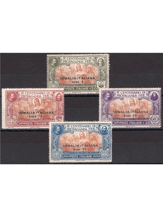 Somalia 1923 Propaganda Fide serie n° 45/48 Cat. € 150 (**)