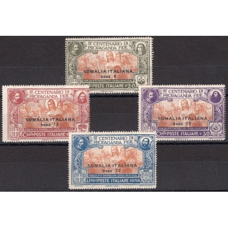 Somalia 1923 Propaganda Fide series no. 45/48 Cat. € 150 (**)