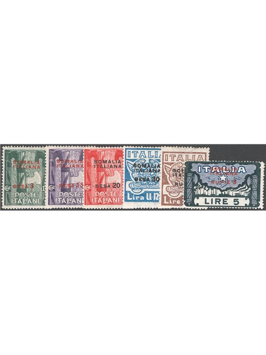 Somalia 1923 March on Rome series no. 49/54 Cat. €160 (*)