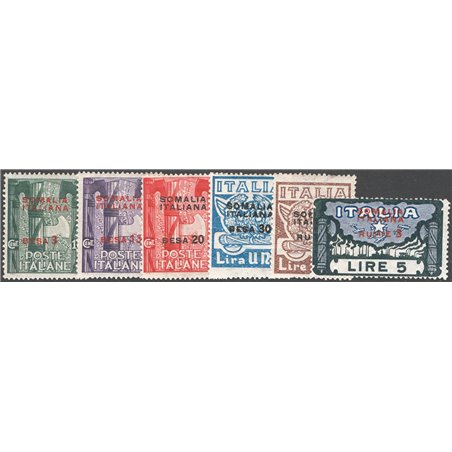 Somalia 1923 Marcia su Roma serie n° 49/54 Cat. € 160 (*)
