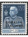 Somalia 1926 King’s Jubilee 1.25 £ light blue perforation 11 no. 69 signed AD ED Apicella Certificate Cat. €4,500 (**)