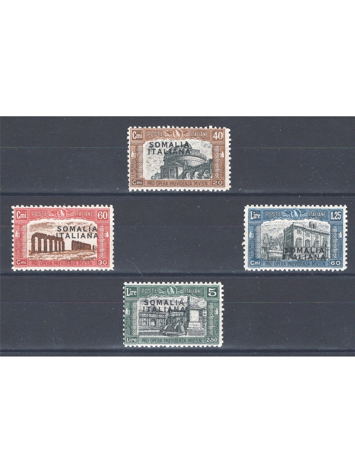 Somalia 1927 Milizia I serie n° 105/108 Cat. € 60 (**)
