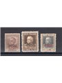 Somalia 1928 Victor Emmanuel with overprint of the 2nd type series no. 116/18 with excellent centring Biondi certificate catalog