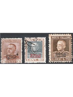 Somalia 1928 Giubileo serie n° 116/18 Cat. € 140 (U)