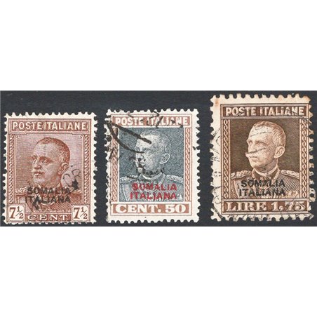 Somalia 1928 Giubileo serie n° 116/18 Cat. € 140 (U)