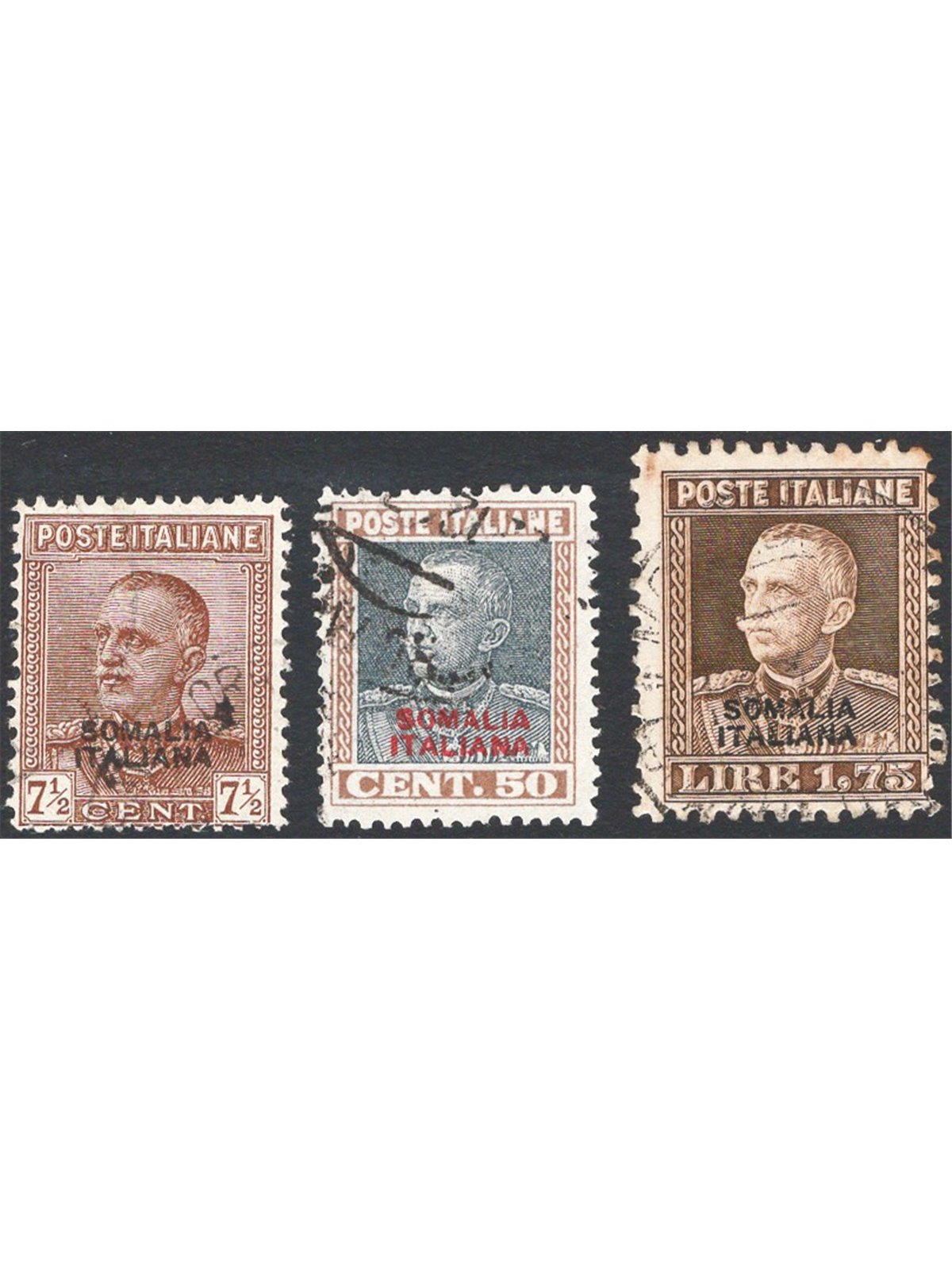 Somalia 1928 Giubileo serie n° 116/18 Cat. € 140 (U)