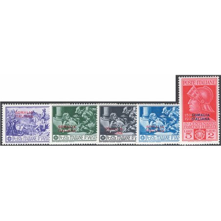 Somalia 1930 Ferrucci series no. 133/37 Cat. € 100 (*)