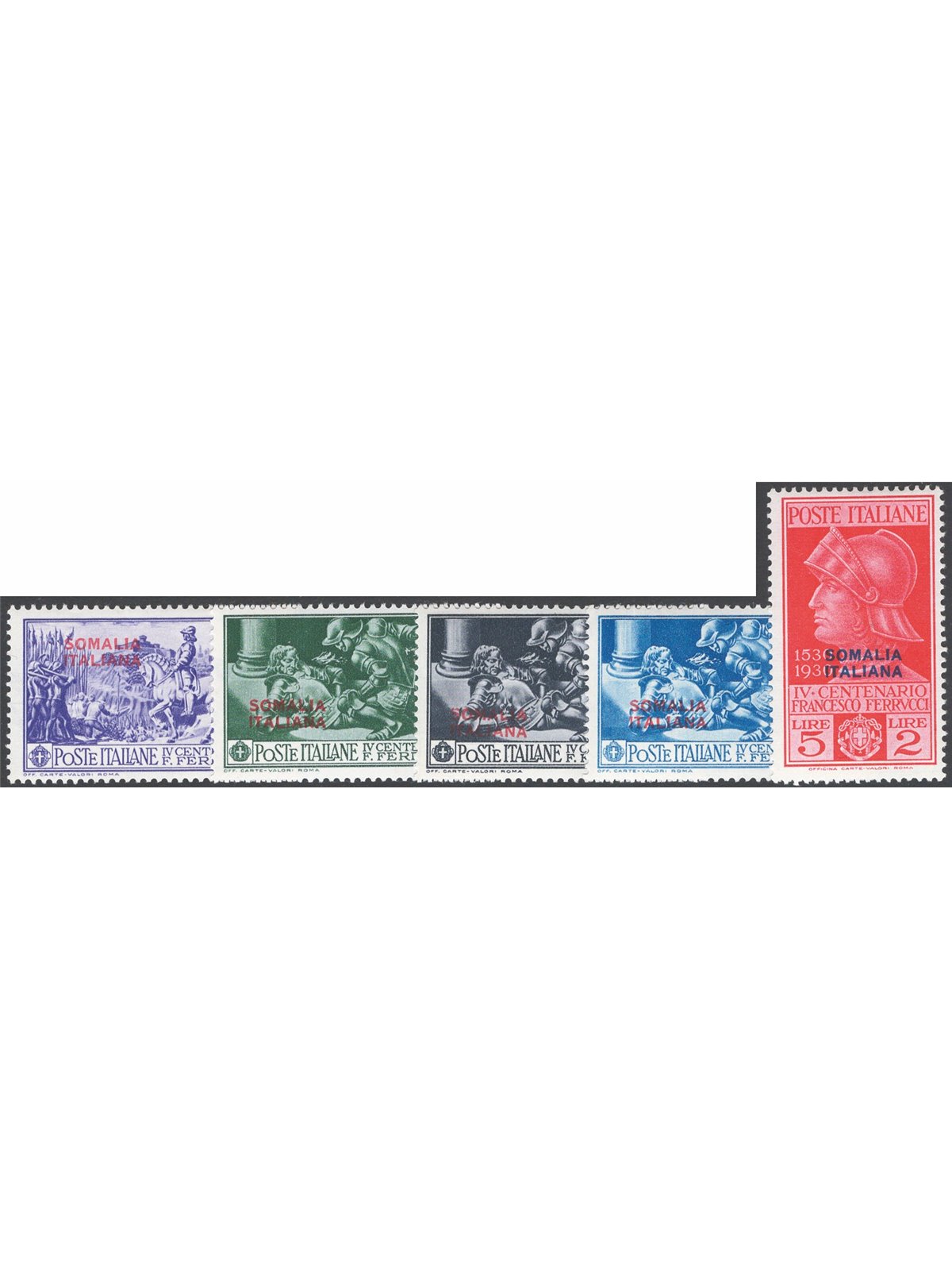 Somalia 1930 Ferrucci serie n° 133/37 Cat. € 100 (*)