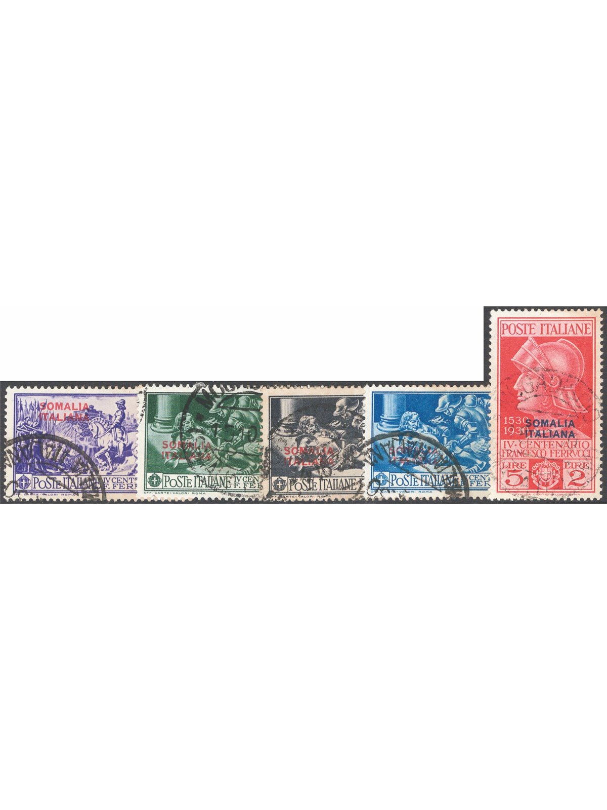 Somalia 1930 Ferrucci serie n° 133/37 Cat. € 165 (U)