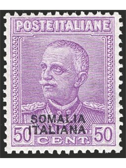 Somalia 1930 Jubilee 50 c. lilac no. 139 with excellent centring CiBaFil Cert. Cat. €550 (**)