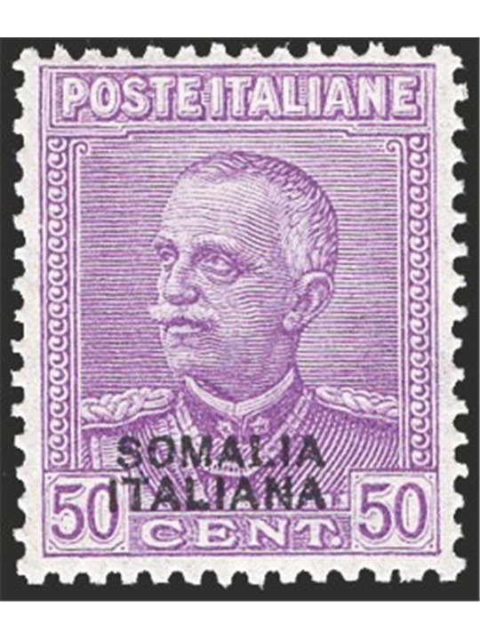 Somalia 1930 Jubilee 50 c. lilac no. 139 with excellent centring CiBaFil Cert. Cat. €550 (**)