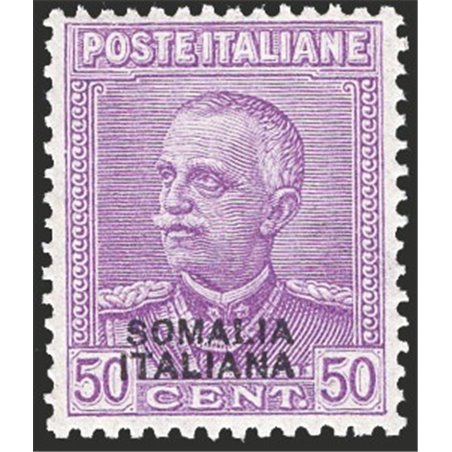 Somalia 1930 Giubileo 50 c. lilla n° 139 con ottima centratura Cert. CiBaFil Cat. € 550 (**)