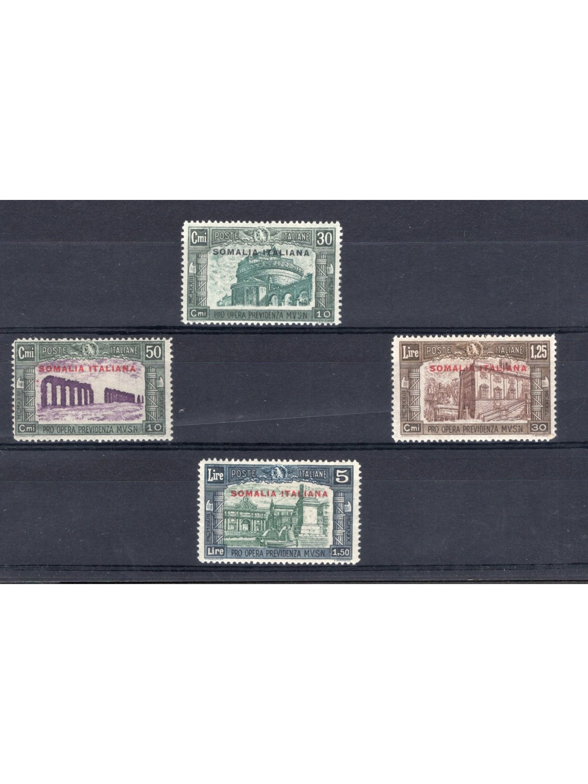Somalia 1930 Militia Series III No. 140/43 Biondi certified Cat. €400 (*)