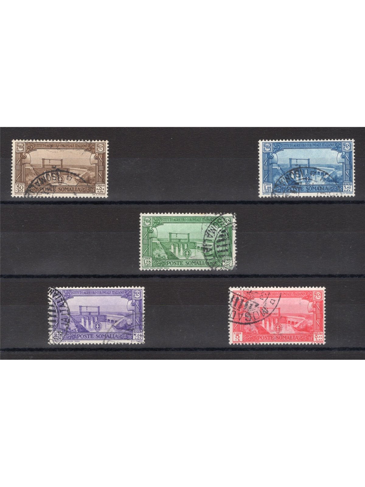 Somalia 1930 Istituto Agricolo Coloniale serie n° 144/48 Cat. € 275 (U)