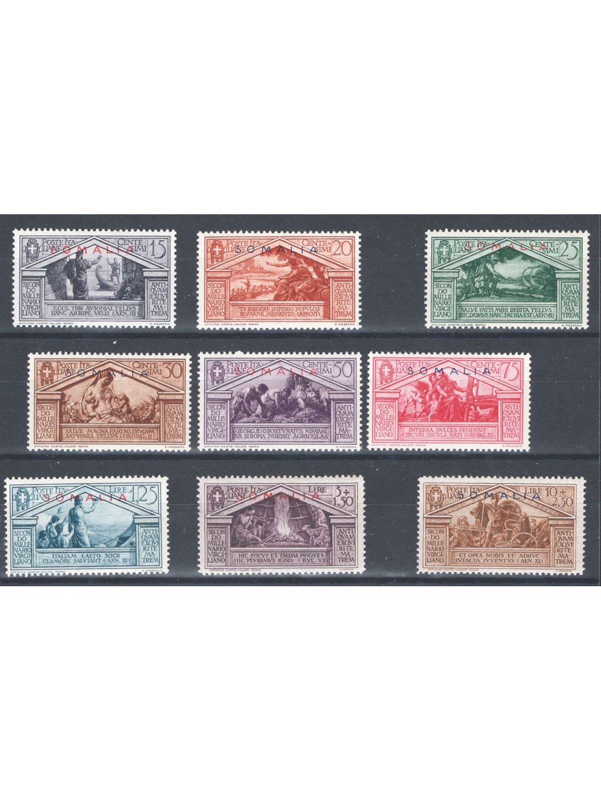 Somalia 1930 Virgil Series No. 149/57 Cat. €75 (**)