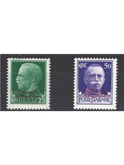Somalia 1931 Imperiale 25 c. e 50 c. con soprast. rossa n° 165/66 Cat. € 120 (**)