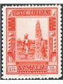 Somalia 1932 Pictorial 1.75 £ orange perforated 14x12 no. 178o. Signed AD Raybaudi. Certified by CiBaFil. Catalogue price: €1,60