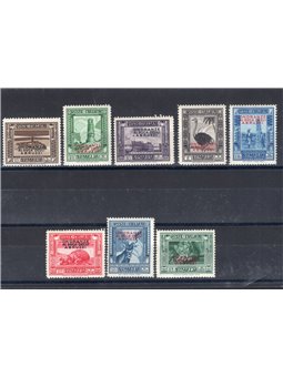 Somalia 1934 Duke of Abruzzi series no. 185/92. Certified by Biondi. Catalogue price: €850 (**)