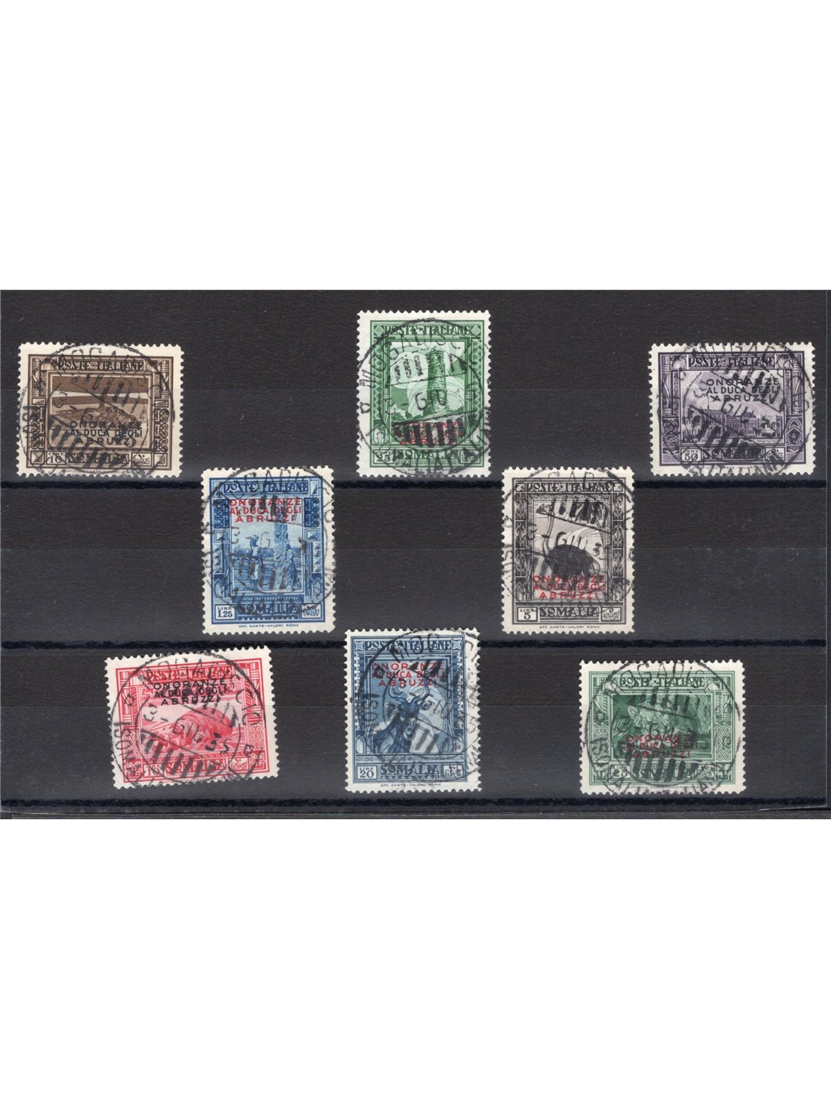 Somalia 1934 Honours for the Duke of Abruzzi series no. 185/ 92 CiBaFil certified Cat. €900 (U)