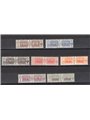 Somalia 1926 Postal parcels overprinted knot 1st type series no. ° 43/49 certified by Biondi catalogue price €1,750 (*)