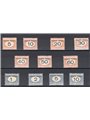 Somalia 1926 Segnatasse con soprast. in alto serie n° 41/51 Cert. Biondi Cat. € 2.500 (**)