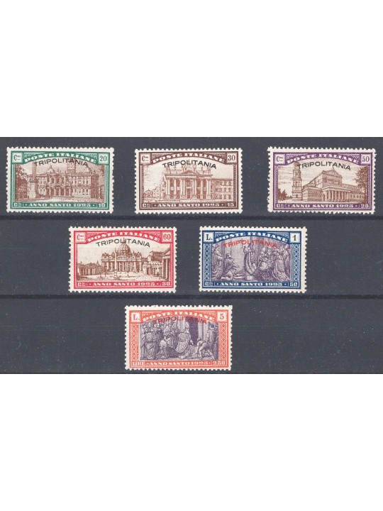 Tripolitania 1925 Holy Year series no. 17/22 Cat. €100 (**)