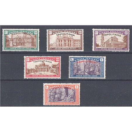 Tripolitania 1925 Holy Year series no. 17/22 Cat. €100 (**)