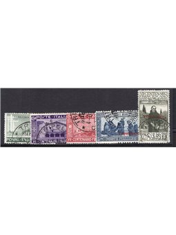 Tripolitania 1926 S. Francesco serie n° 28/32 Cat. € 220 (U)