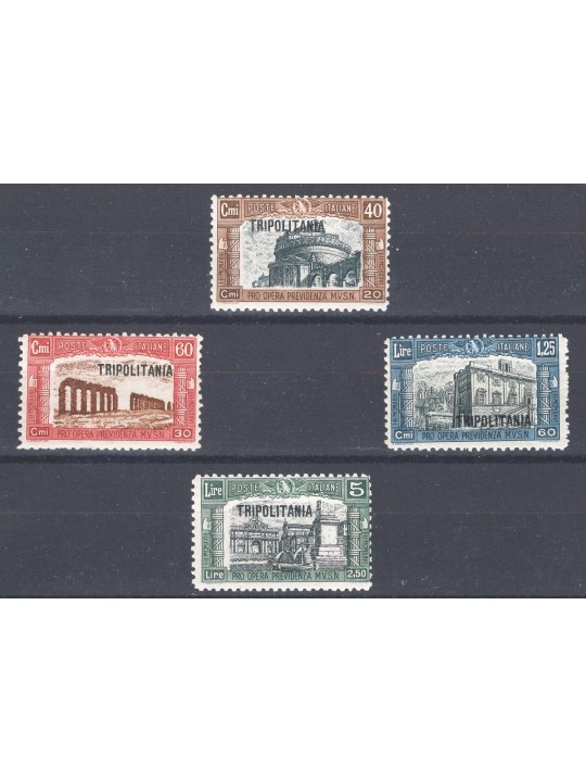 Tripolitania 1927 Militia I series nos. 39/42 Cat. €60 (**)