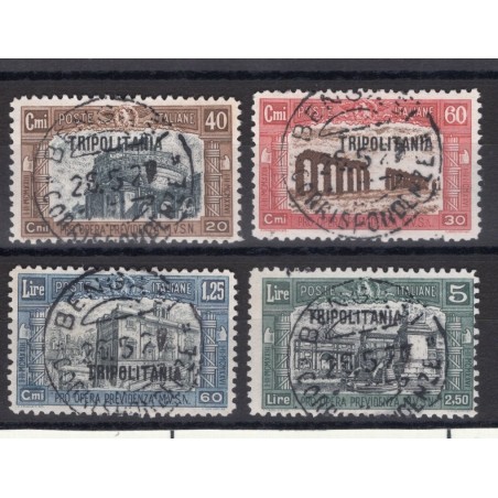Tripolitania 1927 Milizia I serie n° 39/42 Cert. CiBaFil Cat. € 320 (U)