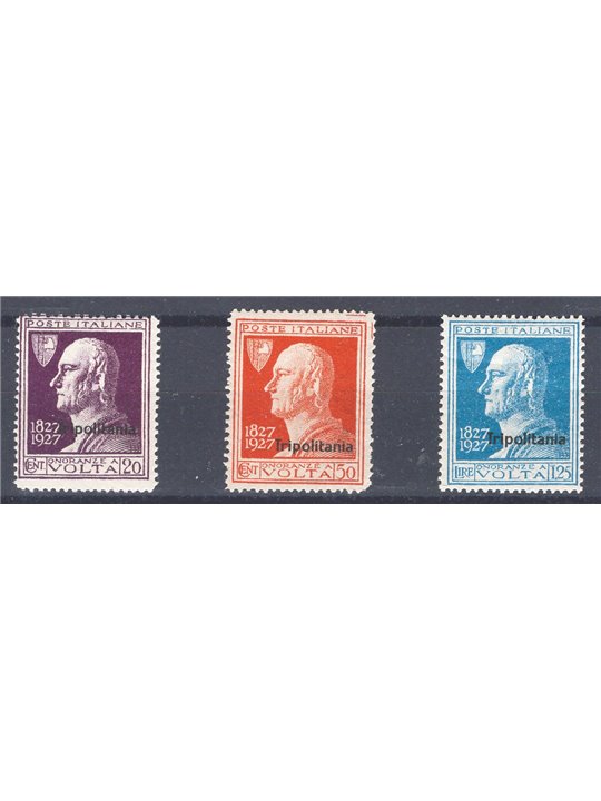 Tripolitania 1927 Volta series no. 43/45 Cat. €125 (**)