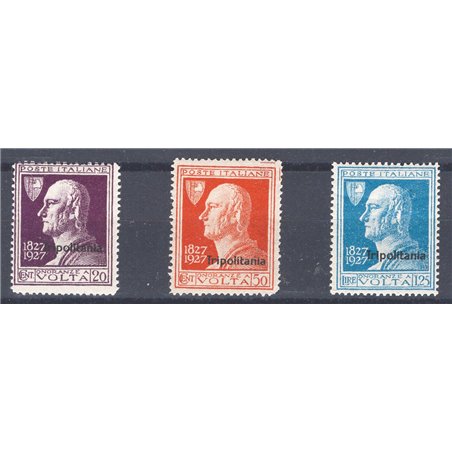 Tripolitania 1927 Volta series no. 43/45 Cat. €125 (**)