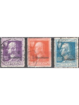 Tripolitania 1927 Volta series no. 43/45 Cat. €180 (U)