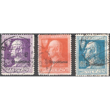 Tripolitania 1927 Volta serie n° 43/45 Cat. € 180 (U)