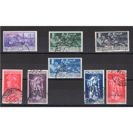 Tripolitania 1930 Ferrucci series no. 64/68 + P.A. 1/3 Cat. € 350 (U)