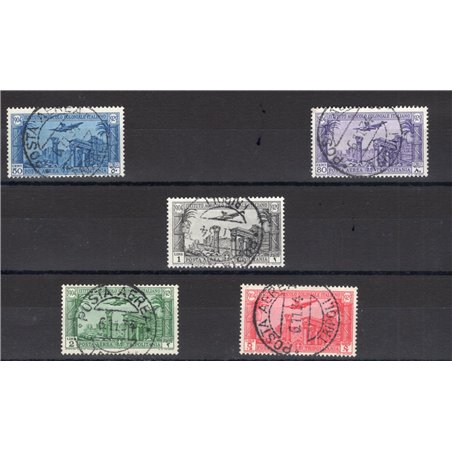 Tripolitania 1930/31 Pro Istituto Coloniale Agricolo P.A. serie n° 17/21 Cat. € 325 (U)