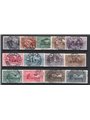 Tripolitania 1930 Virgilio serie n° 78/86 + P.A. 4/7 Cert. CiBaFil Cat. € 425 (U)